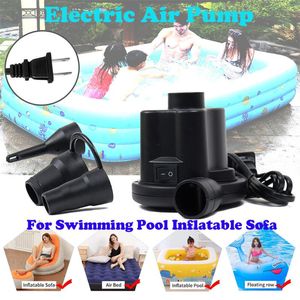 Bomba inflável portátil bomba de ar elétrico para piscina de piscina inflável inflável inflador rápido colchão de ar elétrico acampando nos EUA