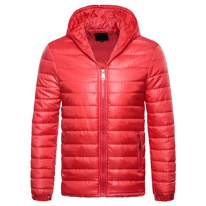 Giacca imbottita da uomo imbottita con cappuccio imbottita trapuntata invernale calda bomber outwear