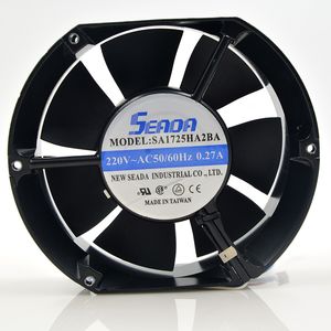 SA1725HA2BA Ball Axial Flow Cabinet Cooling Fan AC 220V 0.27A 36W 2600RPM 17251 17cm 172*150*51mm 2 Wires 50/60HZ