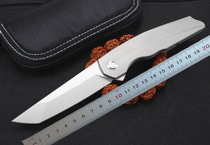 Nuovo coltello pieghevole Flipper M390 Tanto Blade TC4 manico in lega di titanio con cuscinetti a sfera coltelli pieghevoli tascabili da campeggio EDC