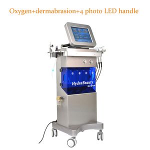 Hydrodermabrasion aqua skin oxygen spray photo led light therapy 7colors spa facial skin deep cleansing equipment