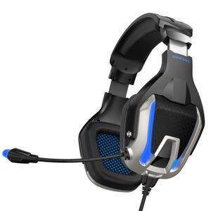 Onikuma K12 USB Gaming Headset Headphones HD stereoljud Avbryta hörlurar med plugble Mic för PS4 Xbox PC Computer Laptop Phone Gamer
