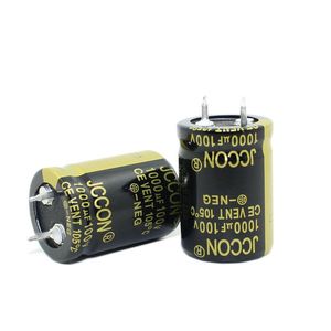 JCCON Though stóp elektrolityczny kondensator 100V1000UF objętość 22 * ​​30 Moc falownika