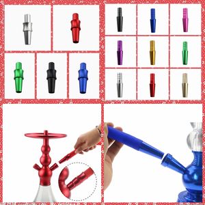 Nice Colorful Aluminum Alloy Joint Connector Portable Adapter Innovative Design For Diameter 12mm Hookah Shisha Smoking Pipe Silicone Hose