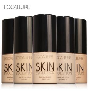 Drop ship 8 colors FOCALLURE Base Face Liquid Foundation Cream Full Coverage Concealer Oil-control Easy to Wear Soft Face Makeup Foundation