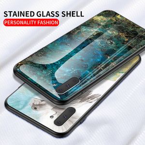 Marble Tempered Glass Phone Cases For Samsung Galaxy Note 10 S22 S23 S21 S20 Ultra Note20 A71 A70 A50 A30 A20