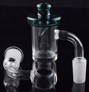 Venda quente 5 milímetros Limpar Bottom 10 milímetros 14 milímetros 18 milímetros de quartzo banger prego Com Vidro UFO Colorido Carb Cap para o vidro Bong Dab Rigs