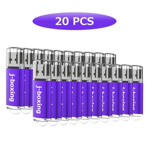 Lot 20PCS 256MB USB 2.0 Flash Drive Rektangel Flash Pen Drive Höghastighet Tum Memory Stick Storage för PC Laptop Tablet MacBook Multicolors