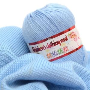 High quality 50g ball 132 meters infant silk hand knitted cashmere yarn crochet yarn