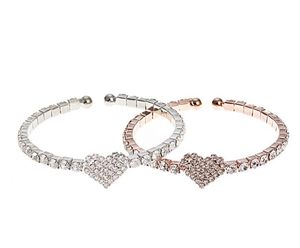 Elastic Amor Abrir Bangle Simples Simples diamante completa pulseira casal estrela Lady Bracelet WY601