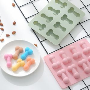 Chocolate cake mold male organ ice grid mould silicone tray candy handmade soap genitals cute creative