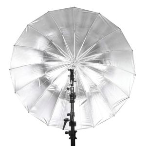 Freeshipping S65" 165cm Parabolic Deep Reflective Umbrella Silver Color for Speedlite Studio Flash Indirect Lighting w/ Carrying Bag