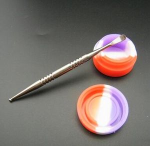 In magazzino ! Vendita diretta in fabbrica Gr2 Domeless Titanium Nail Titanium Dabber Slicone Jar Glass Bong Water Pipes