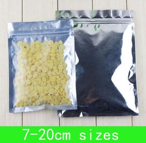 マルチサイズのフロントクリアアルミホイルの再現可能なバルブジッパープラスチック小売包装マイラーバッグジッパーロック食品収納袋