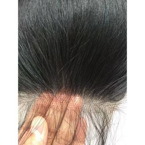 Cabelo virgem indiano 4x4 fechamento de renda hd cabelo humano liso e sedoso fechamentos de cor natural com cabelos de bebê 10-24 polegadas