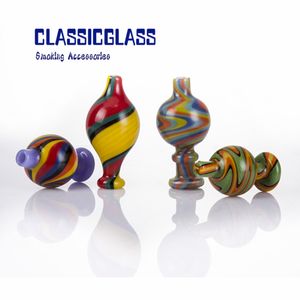 Glass Bubble Carb Cap US Color OD 30mm smoke caps For Flat Top Quartz Banger Nails Water Bongs Pipe