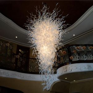 Glas hantverk blåst belysning skulptur lampor Hotell ljuskronor Tube Art Glas S ljuskrona kan anpassas