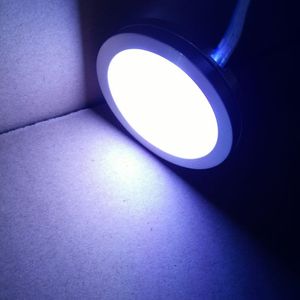 RGB LED Under Cabinet Light 5050 Puck lamp 12V 2W Closet Cupboard Showcase Drawer Wardrobe Indoor Lighting