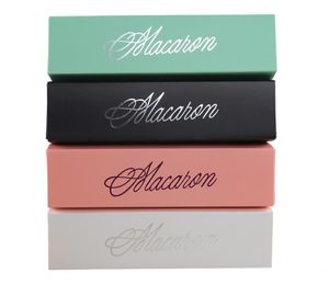 Neue Macaron-Box, Kuchenschachteln, selbstgemachte Macaron-Schokoladenschachteln, Keks-Muffin-Box, Einzelhandel, Papierverpackung, 20,3 x 5,3 x 5,3 cm
