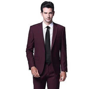 Mens Slim Fit 2 Piece Suits One Button Multi-Color Wedding Party Tuxedo Casual Formal Wear Business