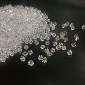 4mm claras brancas de vidro de cristal bicone grânulos espaçadores para fazer jóias