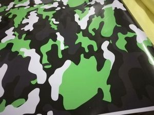 Arctic Snow verde nero Grigio Camouflage Involucro in vinile per copertura avvolgente per auto Camo Truck Wrap Pellicola di copertura Adesivo autoadesivo 1 52x259I