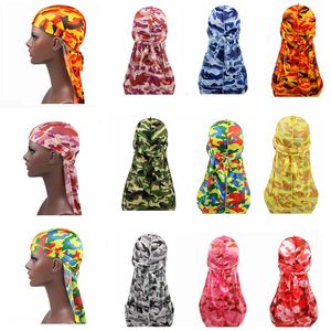 brand Durags Designer Durag Men Turban Bandana Headwear Headband headwrap Pirate Hat Cap mens Biker Caps Hats Hair Accessories