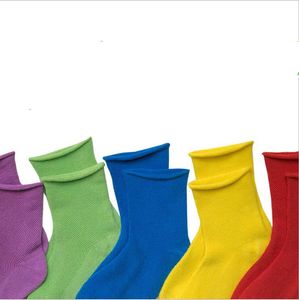 Calzini in cotone per bambini Morbidi e traspiranti Comodi calzini per bambini Calzini solidi Casual per ragazze Ragazzi Calzini colorati per 1-12T EZYQ1547