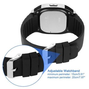 M26 Smart Watch Impermeabile Bluetooth LED Alitmetro Lettore musicale Pedometro Smart Orologio da polso per Android Iphone Phone Bracciale