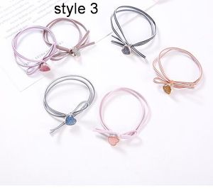 Baby Lady Scrunchie Rope Hair Accessories Elastic Rubber Bands Ring Headwear Girls Ponytail Holder Pompon Hair Tie Band 50pcs HD121