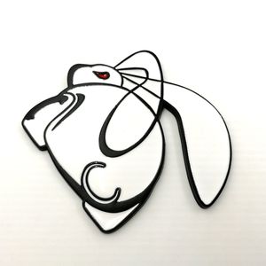 3D Metall Running Rabbit Emblem Auto Heckkoffer Abzeichen für VW Jetta Golf GTI Polo295u