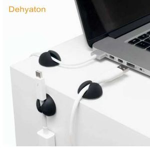 Dehyaton enrolador de cabo de fone de ouvido organizador de cabo de mesa carregador de armazenamento de fio clipes para carregamento de telefone cabo USB