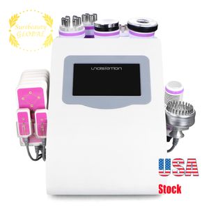 Body Slimming K Ultrasonic Cavitation RF Radio Frequency Vacuum Cold Photon Micro Current Face Skin Lifting Beauty Machine Fast Shipping