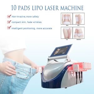 Fat removal! Fat burning 10 pads laser face lift body slimming fat burning buttock slimming cellulite removal body detox machine