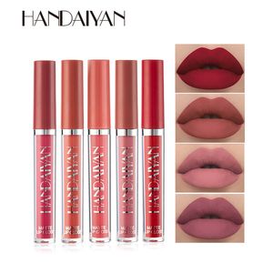 DHL libero Nuovo arrivo Handaiyan 12 colori di lunga durata impermeabile idratante opaco Misty liquido rossetto trucco lucidalabbra