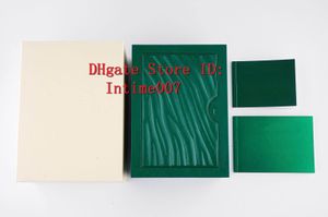 Top OME Numero di serie del modello di stampa personalizzata sulla scheda di garanzia Scatola per orologi verde di migliore qualità per scatole Rolex Orologi Libretti Etichette Carte