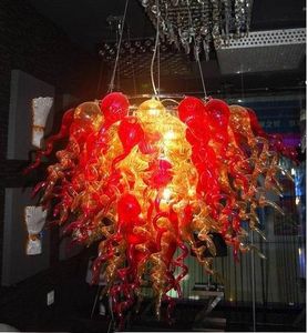 % 100 Ağız Üflemeli CE UL Borosilikat Murano Cam Dale Chihuly Sanat Çinli Stil Düğün Dekor Cam kristal avize
