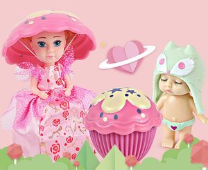 Ny het ängel sovande baby dekoration tårta docka prinsessan leksak kreativ klänning upp flicka dekorera gåva