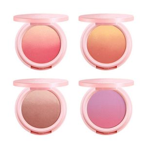 NOVO 4 colori New Natural Cheek Face Fard Texture Makeup Baked Blush Tavolozza fard minerale facile da indossare a lunga durata