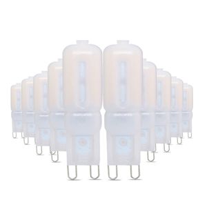 10pcs ywxlight G9 6W 22LED 순수한 흰색 에너지 절약 플라스틱 옥수수 전구 AC 220 - 240V