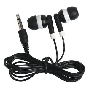 300pc/lot Disposable earphones headphones low cost earbuds for Theatre Museum School library,hotel,hospital Gift