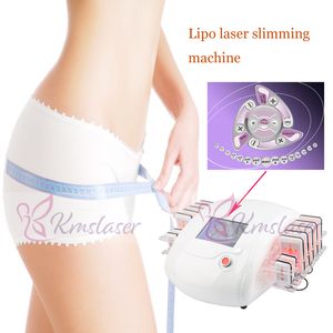 Portabel Lipolaser Lipo Laser Lipolysering Slimming Maskin Diod LLLT 650nm 14 Pads Systemsalong eller Hem Använd skönhetsutrustning