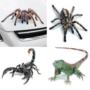 Car-styling bil klistermärke 3d djur spindel vinyl dekaler hem klistermärken auto motorcyklar roliga halloween klistermärken exteriör tillbehör