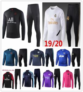 Wholesale real madrid new kit resale online - 2019 Real Madrid training suit New high quality soccer club sportswear adult HAZARD MBAPPE training suit kit Christmas present