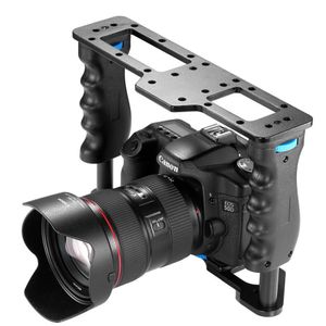 Freeshipping Film in lega di alluminio Film Making Camera Video Cage per Canon 5D / 700D / 600D / Nikon D7200 / D7100 / D7000 / D5200 / D5100 / Sony A7 / A7R