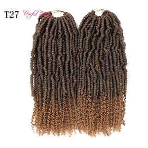 Pre Looped Braid Bomb Twist Flechten Haar Afro Schwarz Frauen Häkeln Zöpfe Synthetische Haarverlängerung Afro Kinky Twist Flechten Afrikanischer Twist