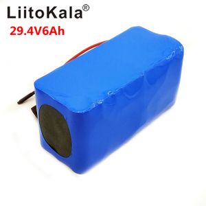 Liitokala 18650 24V 6Ah Batteria ionica di litio 7S3P Bike elettrico 29,4 V 6000Mah originale genuino