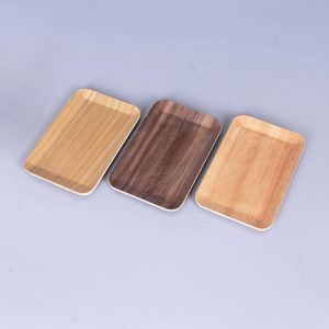 Newest Display Wood Colour Herb Grinder Salver Handroller Plate Rolling Storage Tray Innovative Design Portable Smoking Tool Hot Cake DHL