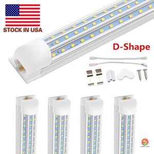 V Shaped T8 Led Tube Lights foot D Shaped FT W FT W lm m Integrated Cooler Door Led Fluorescent Double Glow lighting