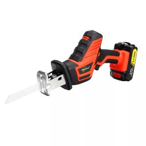 12v16.8v21v Tillfälligt sågsats 2 litiumbatterier 1 Laddare Electric Saw Wood Work Stepless Speed ​​Saws - 21V